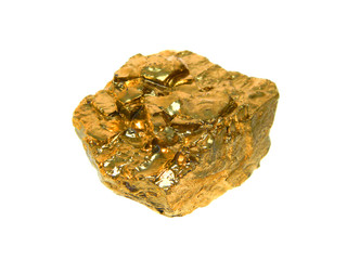 gold isolated on white background