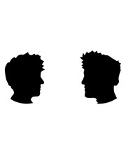 2 freunde brüder logo profil schwul liebe team paar clipart design cool party crew kerle dudes
