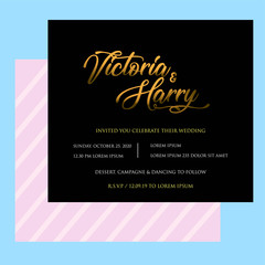 Wedding Invitation design. handdrawn, floral templates