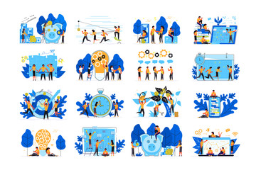 Team of young people are building business