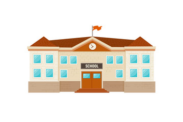 school building isolated