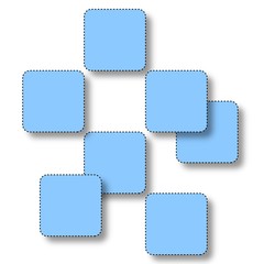 Square pattern with pastel colors. Web banner template illustration in 3D effect