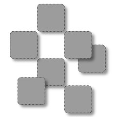 Square pattern with pastel colors. Web banner template illustration in 3D effect