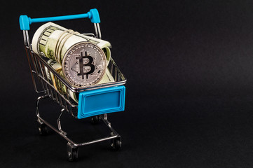 Bitcoin BTC cryptocurrency means of payment in the financial sector