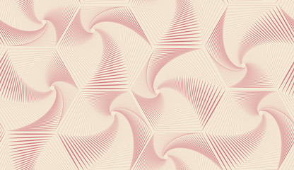 hexagonal vortex seamless grid retro pink