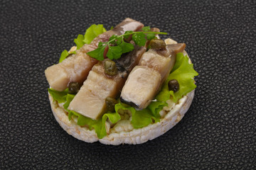 Snack with herring