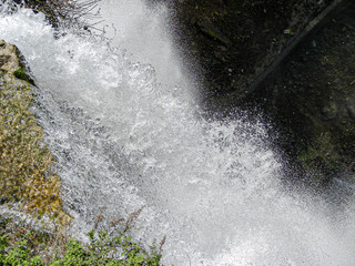 This is a capture in spring 2006 south Lebanon and you can see in this image a white waterfall with details