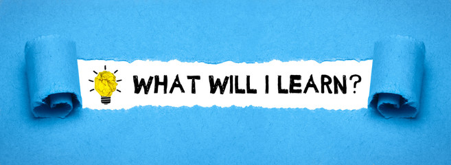 What will I learn?