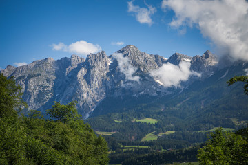 Fototapeta na wymiar Mountain in Huttau in Austria