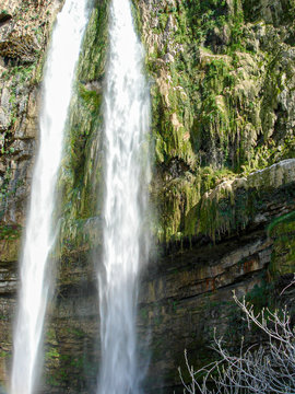This is a capture in spring 2006 south Lebanon and you can see in this image a white waterfall with details