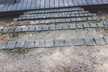 stone steps to the pier