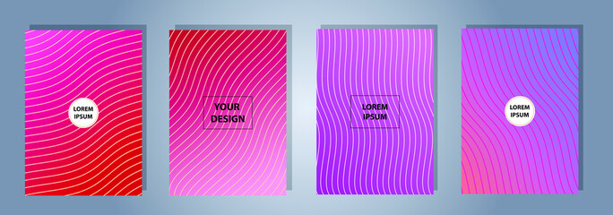 A4 format colorful gradient modern cover design. Geometric shapes and lines. Background for banner, flyer, business card, poster, wallpaper, brochure