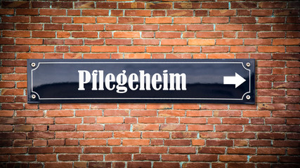 Schild 404 - Pflegeheim