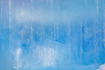 The texture of the ice. The frozen water.Winter background 