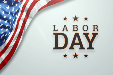 Creative background, Happy Labor Day banner. Design template. Copy space