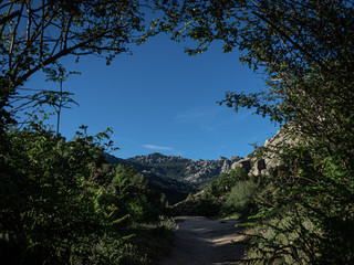 View of the mountain, La Pedriza, Sierra de Madrid, Manzanares el Real, Madrid