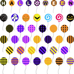 Halloween　風船パーツ