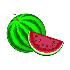 watermelon isolated on white background
