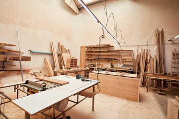 Room of a joinery