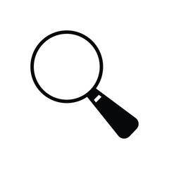 Black solid icon for search 