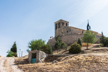 Fototapeta na wymiar view of medieval stone church