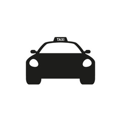 Taxi car icon. Vector illustration
