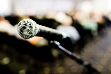 Microphone on congress hall.