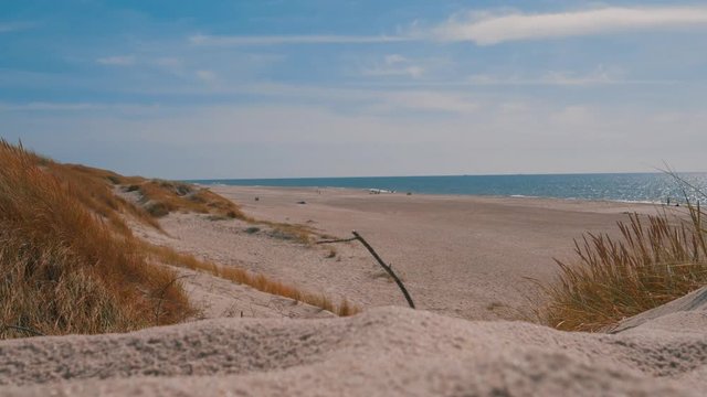 Timelapse of beach Vesterhavet in Denmark