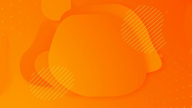 Looped liquid hot yellow color autumn animation. HD sunny yellow abstract animated wavy background. Seamless looping light orange curve video wallpaper. Dynamic wave lines.