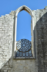 Wall of a ruined building