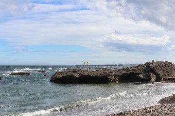 神磯の鳥居（茨城県大洗町）,kamiiso,ooarai town,ibaraki pref,japan