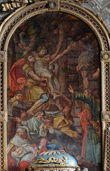 Deposition from the Cross, altarpiece in the Saint John the Baptist church in Zagreb, Croatia