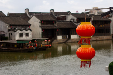 Shanghai, China 19 July 2019. Water town on the outskirts of Shanghai, and was established about 1,700 years ago. 