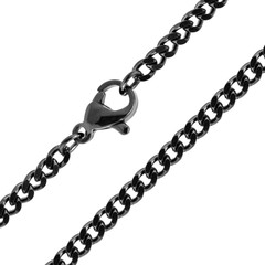 Black chain isolated on white