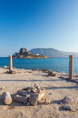 Ancient ruins on Kos island, Greece.
