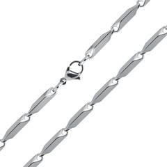 Silver chain isolated on white