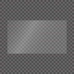 The texture of rectangle glass plate, mirror, windows. Light effect for a picture or a mirror. Beautiful realistic reflection. The interior of the house stock vector 