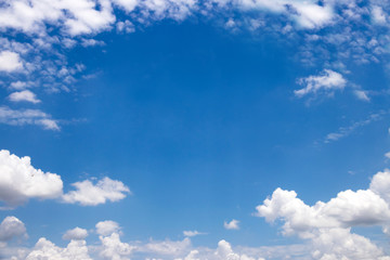 Blue sky with clouds beautiful background,many cloudy
