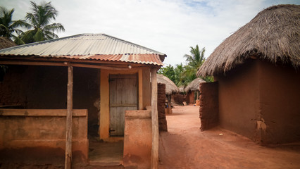 Fototapeta na wymiar woodoo Village of Ewe aka Gen people . Anfoin, Togo