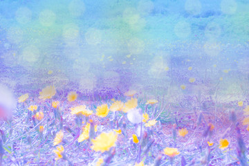 Obraz na płótnie Canvas abstract background with flowers