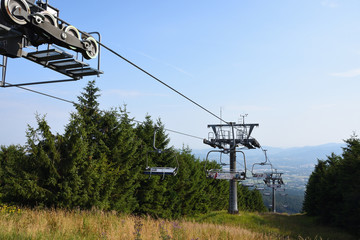 Blick nach Liberec vom Jeschken aus