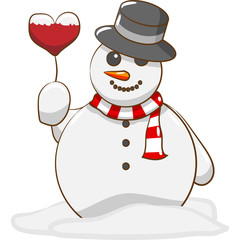 snowman vector graphic design