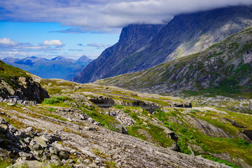 Fototapeta premium Mountains summer landscape in Norway.