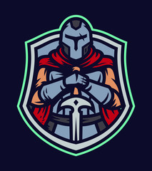 illustration of man with sword