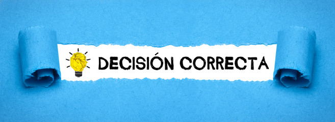 Decisión correcta