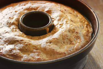 Cooking the pie. Pie close up. Food
