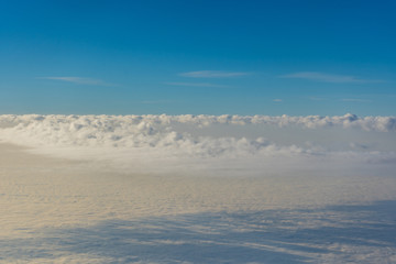 Beautiful blue sky with clouds background.Sky clouds.Sky with clouds weather nature cloud blue