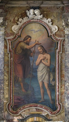 Baptism of the Lord, altarpiece in the Saint John the Baptist church in Zagreb, Croatia