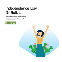 Bolivia Independence Day Celebration Vector Template Design Illustration