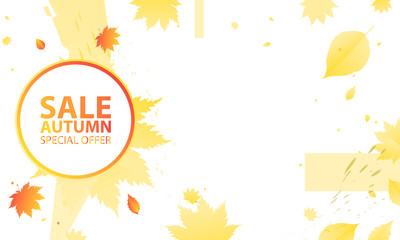 Autumn background template brushes Orange yellow Sale Final